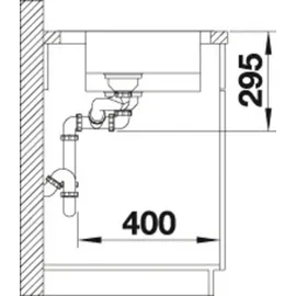 Blanco Divon II 6 S-IF rechts edelstahl seidenglanz + Excenterbetätigung + InFino