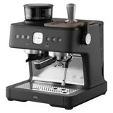 AEG EC8-1-8BP Black Pearl mit Milchaufschäumer und Mahlwerk