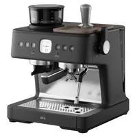 AEG EC8-1-8BP Black Pearl mit Milchaufschäumer und Mahlwerk