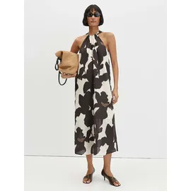Someday Midikleid Floral Braun 38