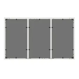 vidaXL Gartentisch mit Glasplatte Weiß 150x90x75 cm Poly Rattan