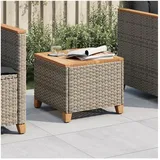 vidaXL Gartentisch 45 x 49,6 x 13,5 cm Grau
