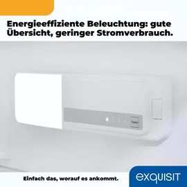 Exquisit EKS131-V-FE-090E Einbaukühlschrank (135 l, 880 mm hoch, Weiß)