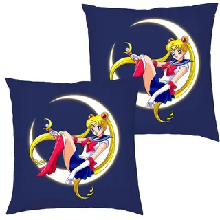 Blondie & Brownie Dekokissen Fun Comic Sailor Moon Anime Manga blau