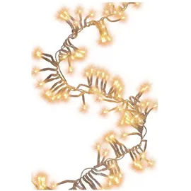 Trendline LED-Lichterkette Cluster Außen 3 m warmweiß-transparent mit Timer, Dimmer