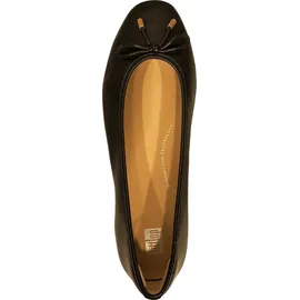 FitFlop DELICATO Bow Soft Leather Ballet Flats Black