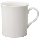 Villeroy & Boch Twist White Kaffeebecher 300 ml, Höhe: 9 cm, Premium Porzellan, Weiß