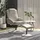 Homcom Relaxsessel Kunstleder 78 x 98 x 71 cm Grau mit Hocker