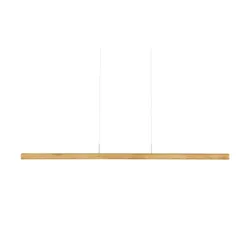 Herzblut LED-Pendelleuchte  Eiche geölt mit up & down Light `klein   , holzfarben , Maße (cm): B: 10