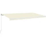 vidaXL Gelenkarmmarkise 600 x 350 cm creme