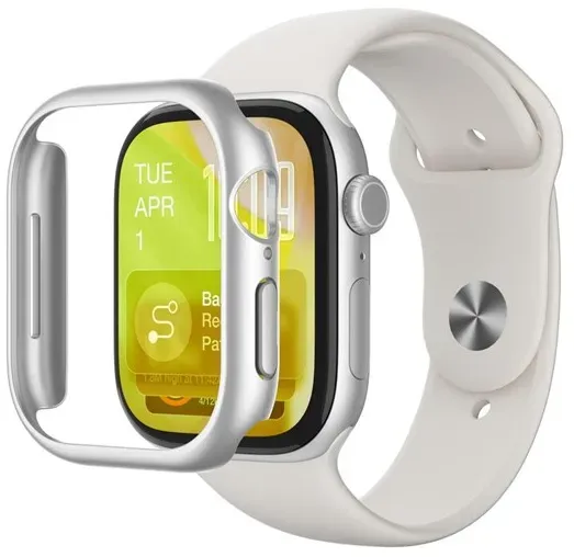 Minimal Protective Case for Apple Watch Series 11 46mm - Silver