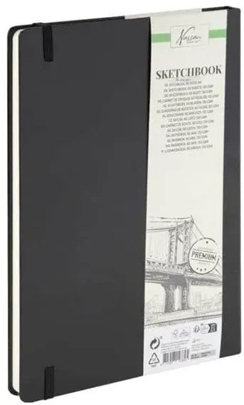 Sketchbook 9*14cm. 120 pages. 130g. Black