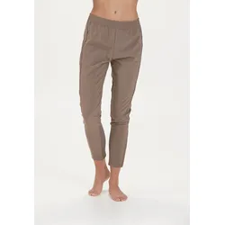 Sweathose ENDURANCE "MEDEAR", Damen, Gr. 44, EURO-Größen, braun, 87% Polyester, 13% Elasthan, unifarben, sportlich, Hosen Jogginghose Sweathose, aus hochwertigem 4-Wege-Funktionsstretch