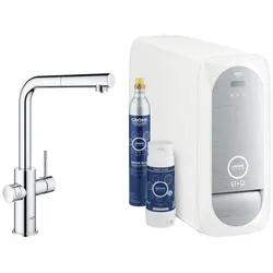 Grohe Blue Home, Spültischbatterie mit Filterfunktion, L-Auslauf, ausziehbar