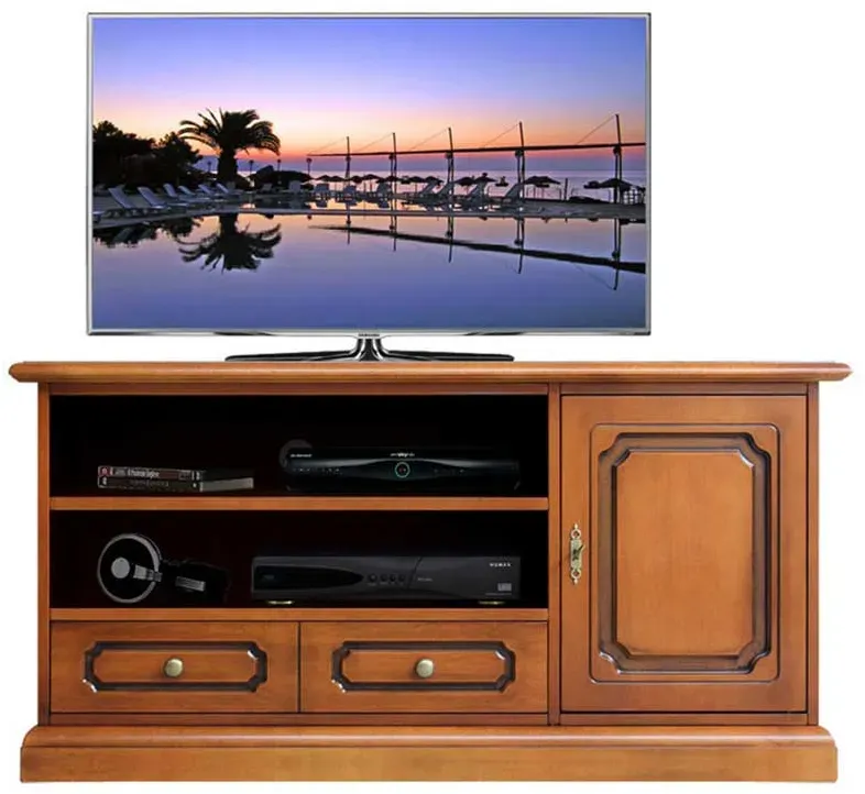Fernsehmöbel klassischer Stil in Nussbaumfarben 122 cm breit