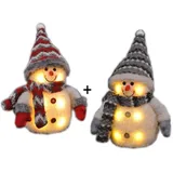Gravidus Schneemann 2er Set grau/rot