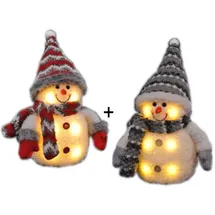 Gravidus Schneemann 2er Set grau/rot
