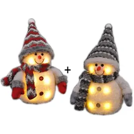 Gravidus Schneemann 2er Set grau/rot