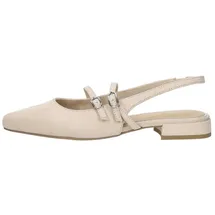 Marco Tozzi Damen Pumps weiches Feel Me Fußbett weiches Innenfutter Vegan Vegan, beige (LT.TAN), 40 EU