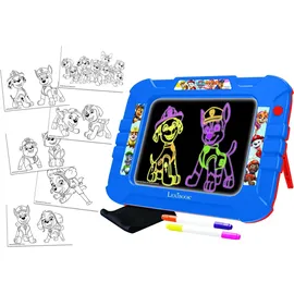 Lexibook Elektronisches Neon-Zeichenbrett Paw Patrol Helfer auf Vier Pfoten, für Kinder, künstlerisches kreatives Spielzeug für Mädchen und Jungen, Reinigungstuch und 2 Filzstifte, Blau/Rot, CRNEOPA