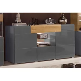 OTTO home Sideboard Toledo 159 x 83,4 x 37 cm Weiß / Schwarz