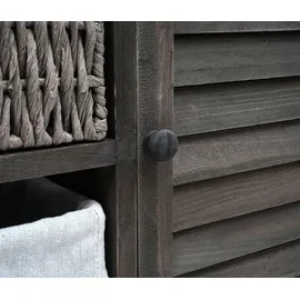 Mendler Waschbeckenunterschrank 60 x 65 x 31 cm Braun/Grau