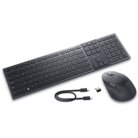 Dell KM900 Premier Collaboration Keyboard and Mouse Combo, graphit, USB/Bluetooth, DE (580-BBCX / KM900-GR-GER)