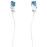 Hama Netzwerkkabel Flexi-Slim CAT-6a 10 Gbit/s U/UTP 1,5 m Weiß