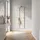 Vladon Garderobenpaneel Vladon 57 x 170 x 20 cm Creme Hochglanz