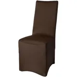 Beautissu Stuhlhusse Leona Braun 95 x 45 cm