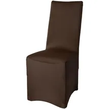 Beautissu Stuhlhusse Leona Braun 95 x 45 cm