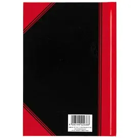 Bantex Notizbuch Chinakladde A5 liniert, schwarz/rot Hardcover 192 Seiten, 1 St.