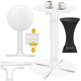 Kesser Stehtisch Ø 70 cm weiß rund klappbar