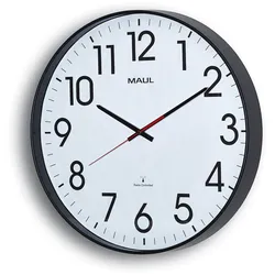 Wanduhr Maulclimb 47cm Funkuhr schwarz Packung mit 6 Stück