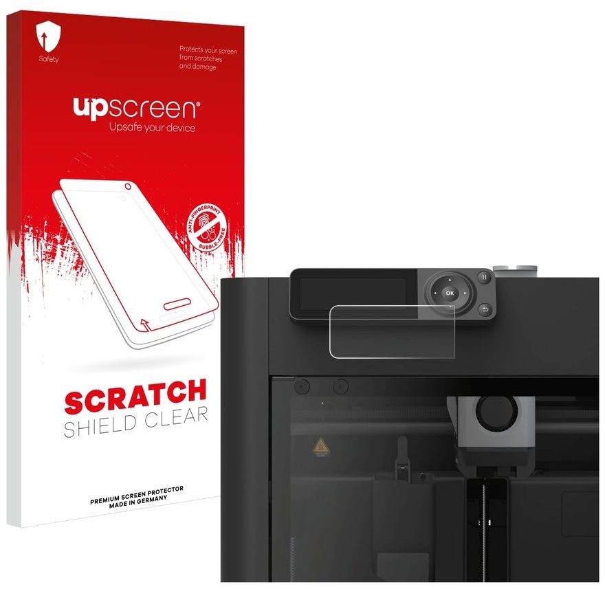 upscreen Schutzfolie für Bambu Lab P1S 3D Printer Kratzschutz Anti-Fingerprint Klar