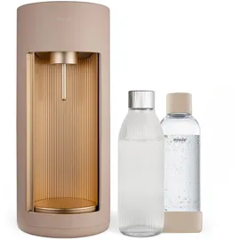 MySoda Glassy Beige + Glasflasche + PET-Flasche