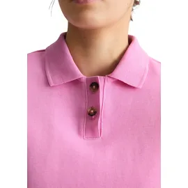 Marc O'Polo Marc OߴPolo DENIM aus Organic Cotton", Damen, Kurzarm-Poloshirt Baumwolle, Wide Fit, Rosa pale bubblegum, L - L