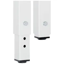Stier Höhenverstellbare Werkbank Premium mit 3 Schubladen BxTxH 1500x700x840-1040mm RAL 7035 / RAL 5012