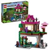 LEGO 21183 Minecraft Das Trainingsgelände, Haus und Höhle, Kinderspielzeug für Jungen und Mädchen ab 8 Jahren mit Skelett, Ninja, Schurke, Fledermaus