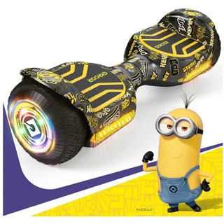 Gyroor Balance Scooter JD6, 6,5 Zoll Dual-Motor​ Minions Hoverboard mit Rundum-LED-Licht, (1 tlg), Bluetooth 500 W, 12.00 km/h, 15° Steigung, Für Kinder und Erwachsene gelb