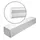 Profhome Zierleiste Profhome Weiß 8 St. 1600 x 1 x 1 cm