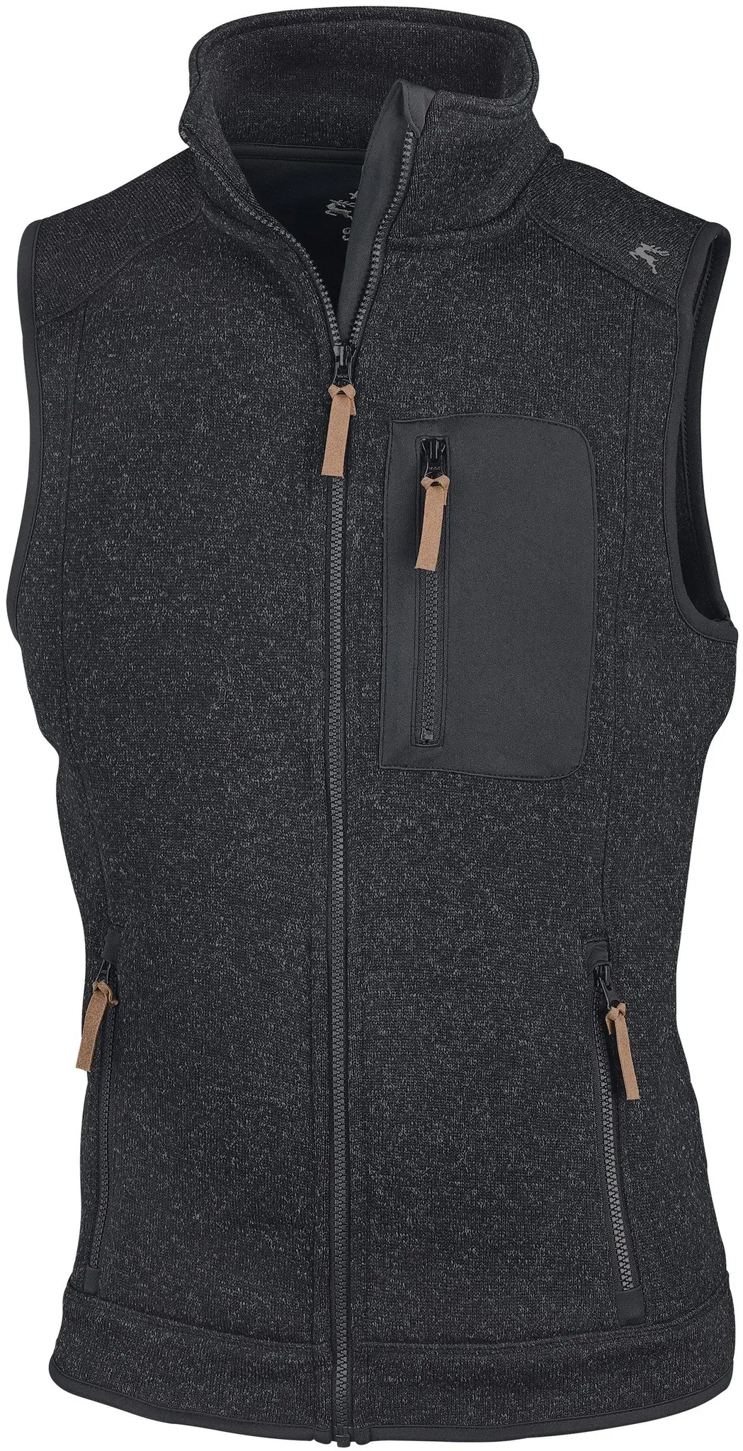 OS-Trachten Strickfleeceweste, anthrazit, 5XL
