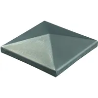 GAH Alberts Alberts 418052 Pfostenkappe für Vierkantmetallpfosten | zum Anschweißen | Stahl | 150 x 150 mm
