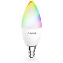 Hama Smarte WLAN-LED-Lampe, E14 (4,9W, RGBW, für Sprach-/App-Steuerung
