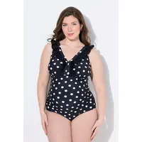 Ulla Popken Badeanzug Damen Schwarz 46/48