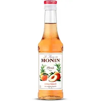Monin PFIRSICH Sirup, 6 Flaschen à 250 ml (1.500 ml)