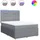 vidaXL Boxspringbett 140 x 200 cm Hellgrau