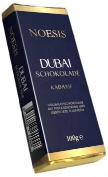 Dubai-Schokolade Noesis Kadayif mit Pistaziencreme-Füllung, 100 g