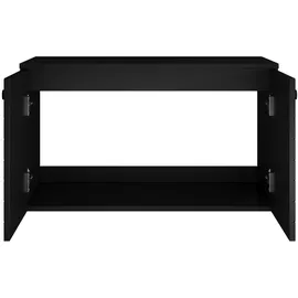 Badplaats WASCHBECKENUNTERSCHRANK Orlando 2 Türe Schwarz Matt - 80 x 47 x 61 cm