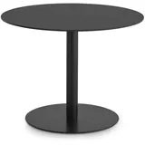 Lapalma Rondo' P86 Bistrotisch HPL Fenix schwarz | Ø 90cm | schwarz lackiert | höhenverstellbar